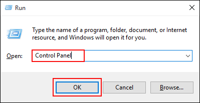 Type Control Panel