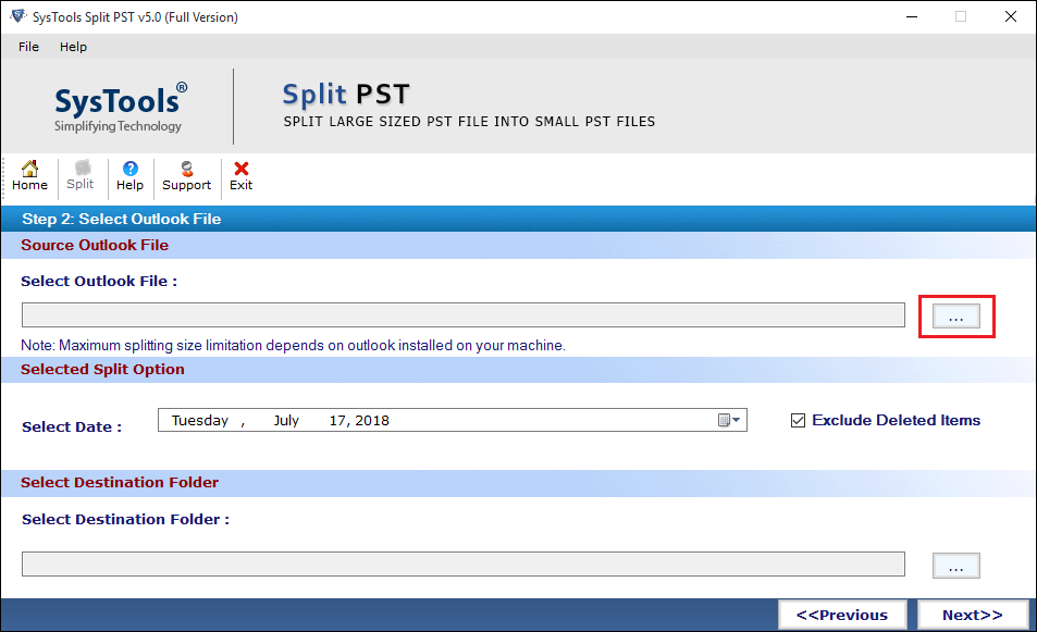 Browse PST By Date