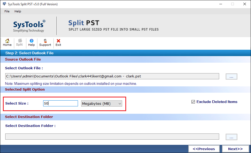 Select Folder Size